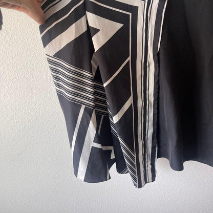 Rag & Bone Isadora Silk Cami Black White Asymmetrical Size X-Small new Size 2