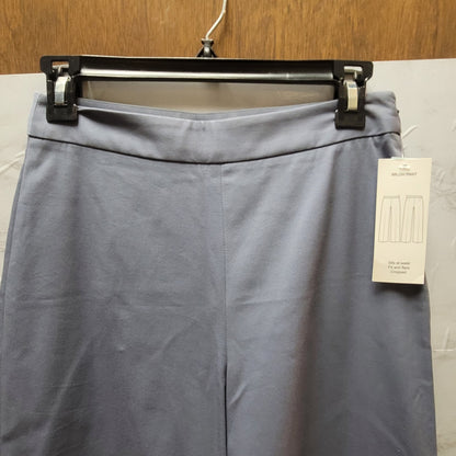 Antonio Melani Dusty Blue Side Zip Wide Leg Trousers Career Coastal Clean Sze 2