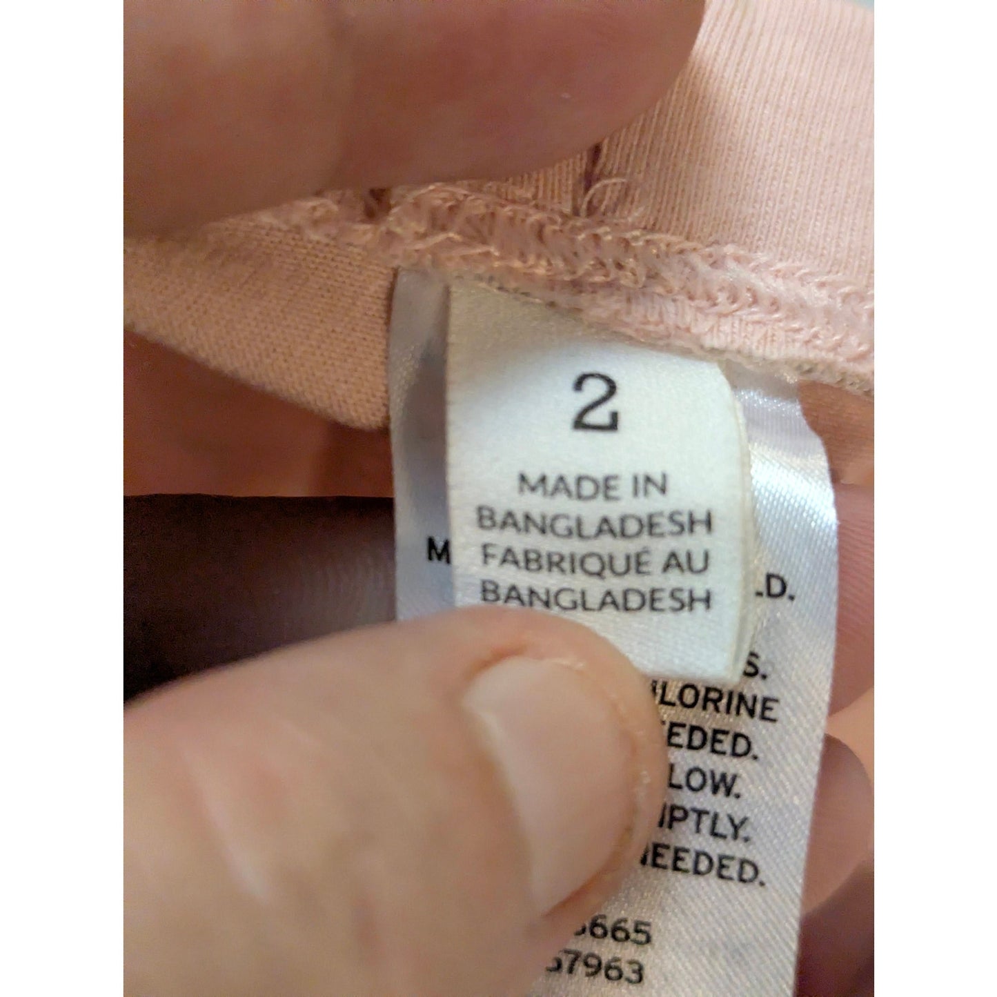 Nordstrom Girls Pink Ribbed Knit Leggings 2