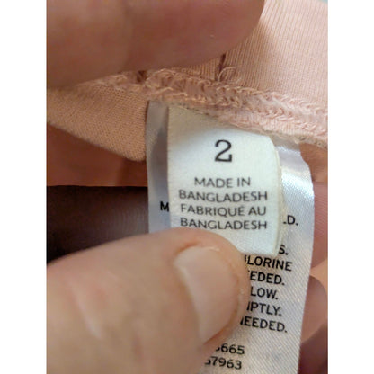 Nordstrom Girls Pink Ribbed Knit Leggings 2