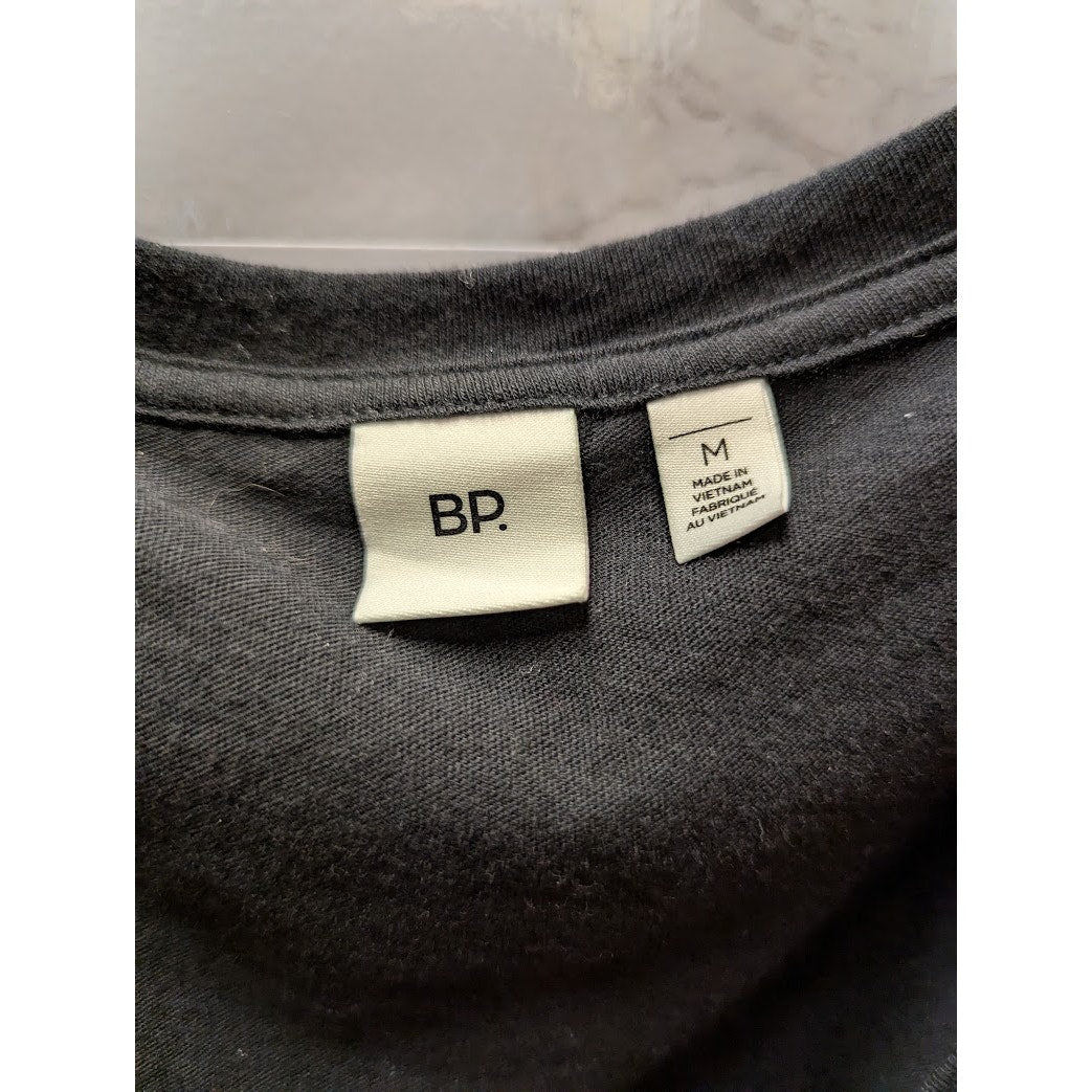 NWT BP. Charcoal Gray Cowl Neck Short Sleeve Top Size Medium