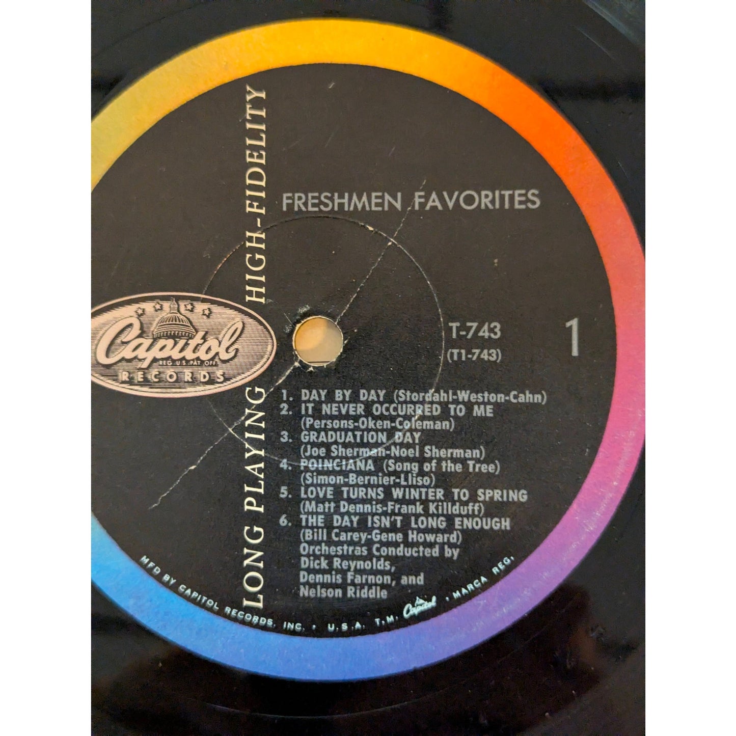 Vintage Freshmen Favorites The Four Freshmen Capitol T-743 Mono Vinyl LP