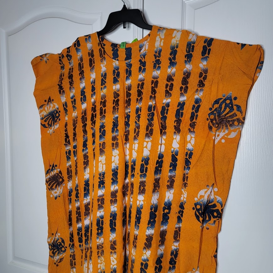 Womens House Dress ONE SIZE fits most Kaftan Beach CoverUp Cotton Colorful NEW
