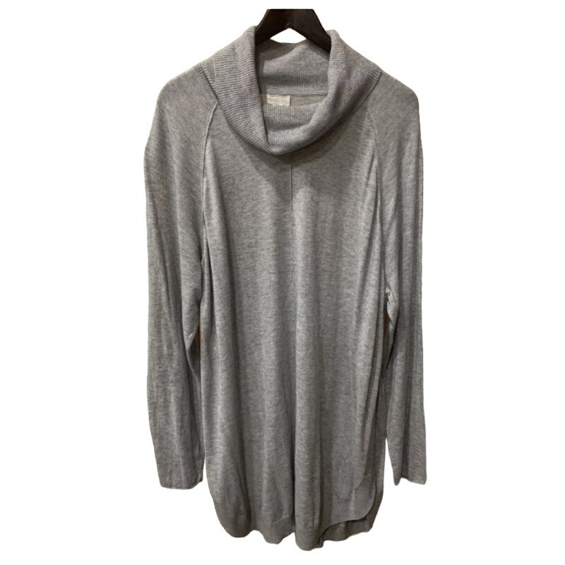 Caslon Women’s Long Sleeve Cowl Neck Sweater Ribbed Sides Light Gray Size 2X NEW