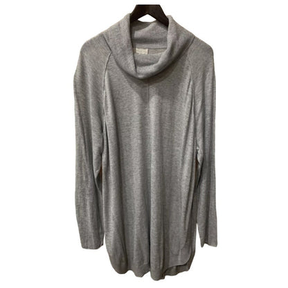 Caslon Women’s Long Sleeve Cowl Neck Sweater Ribbed Sides Light Gray Size 2X NEW