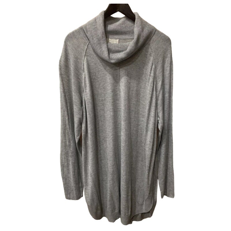 Caslon Women’s Long Sleeve Cowl Neck Sweater Ribbed Sides Light Gray Size 2X NEW