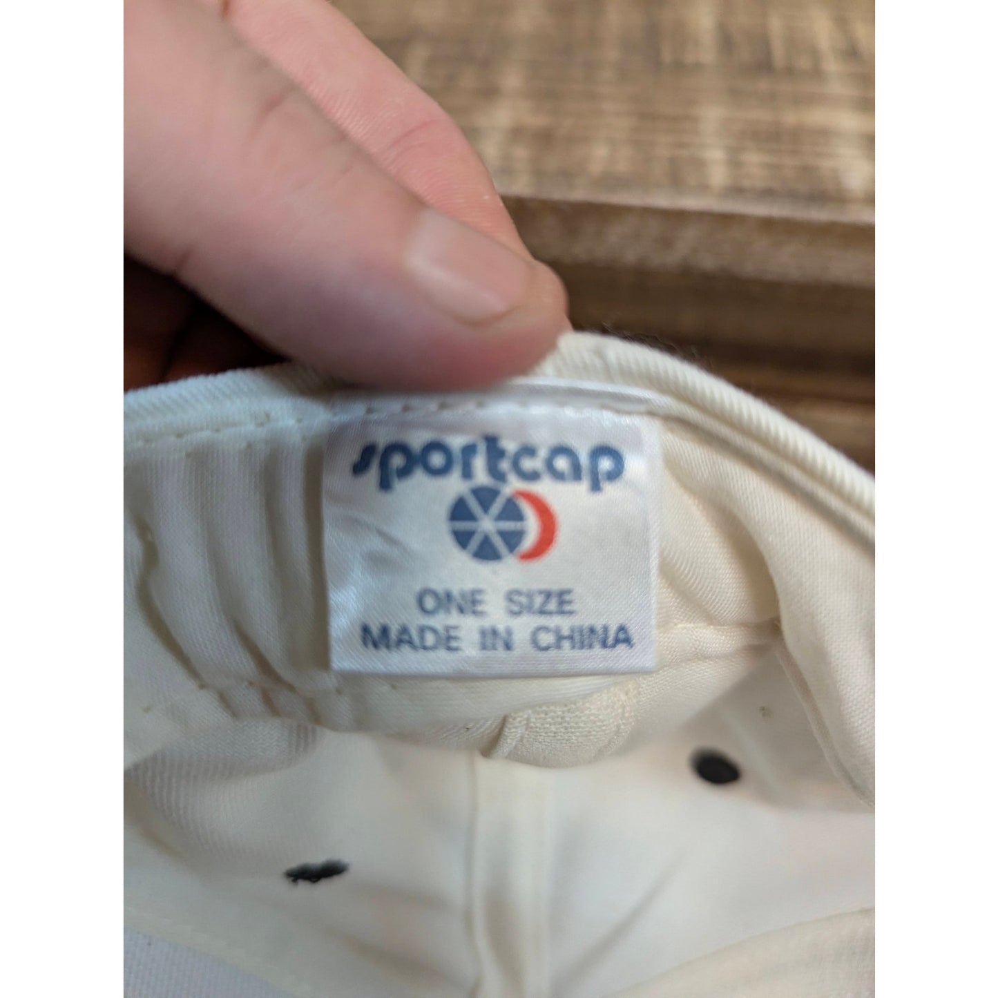 Vintage PBSJ White Gray Snapback Baseball Cap Hat Retro Y2K