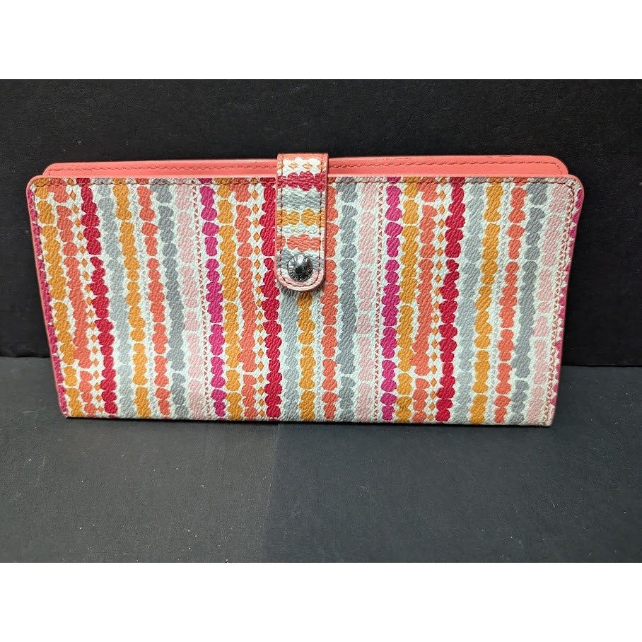 Vera Bradley Slim Travel Organizer Beautiful Sold Out Pattern Confetti Stripe