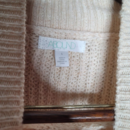 ABOUND Size Small Drop Shoulder Knit Mock Turtleneck long Sleeve Sweater NEW