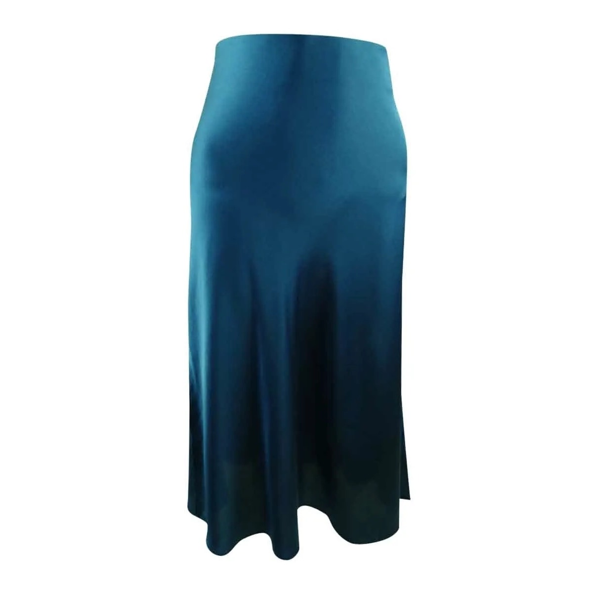 1.State Polished Nomad Side Zip Two Side Slits Midi Skirt Size 8 in Blue NWT