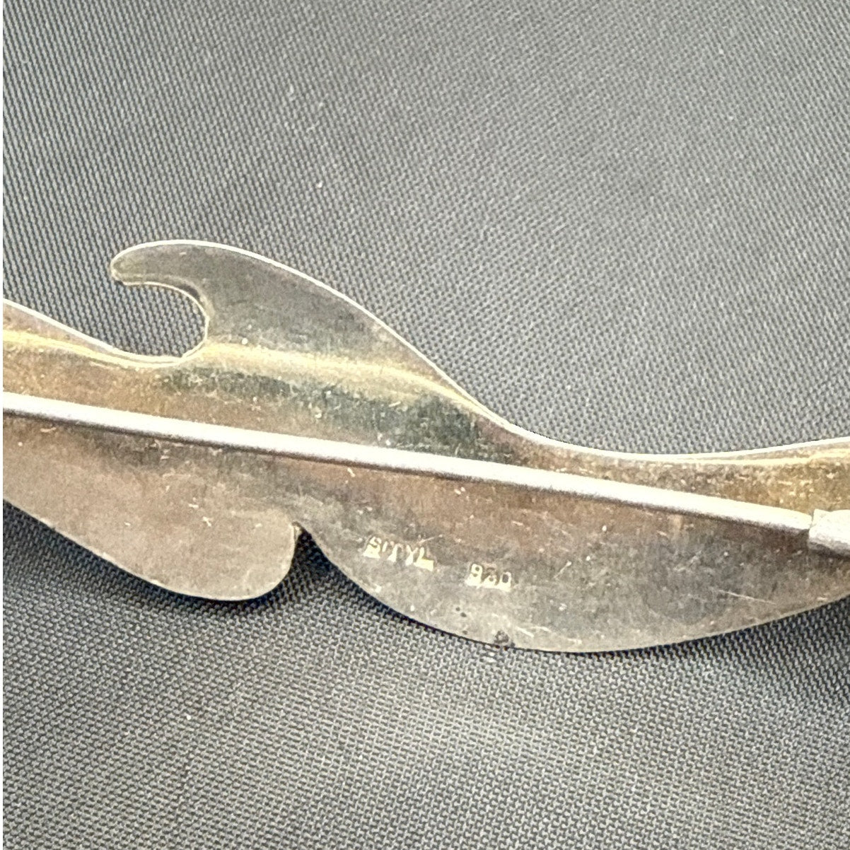 Vintage 930 Silver Modernist Bird Brooch Rare Barcelona STYL Hallmark 9.8g