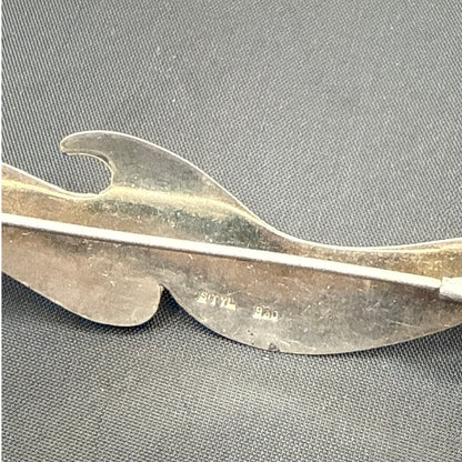 Vintage 930 Silver Modernist Bird Brooch Rare Barcelona STYL Hallmark 9.8g