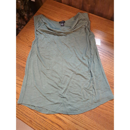 Halogen Gray textured Activewear Casual Cowl Neck Tank Top Size XS