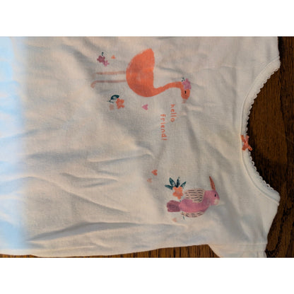 Carter's Baby Girls Flamingo Print Bodysuit 9M New One Piece