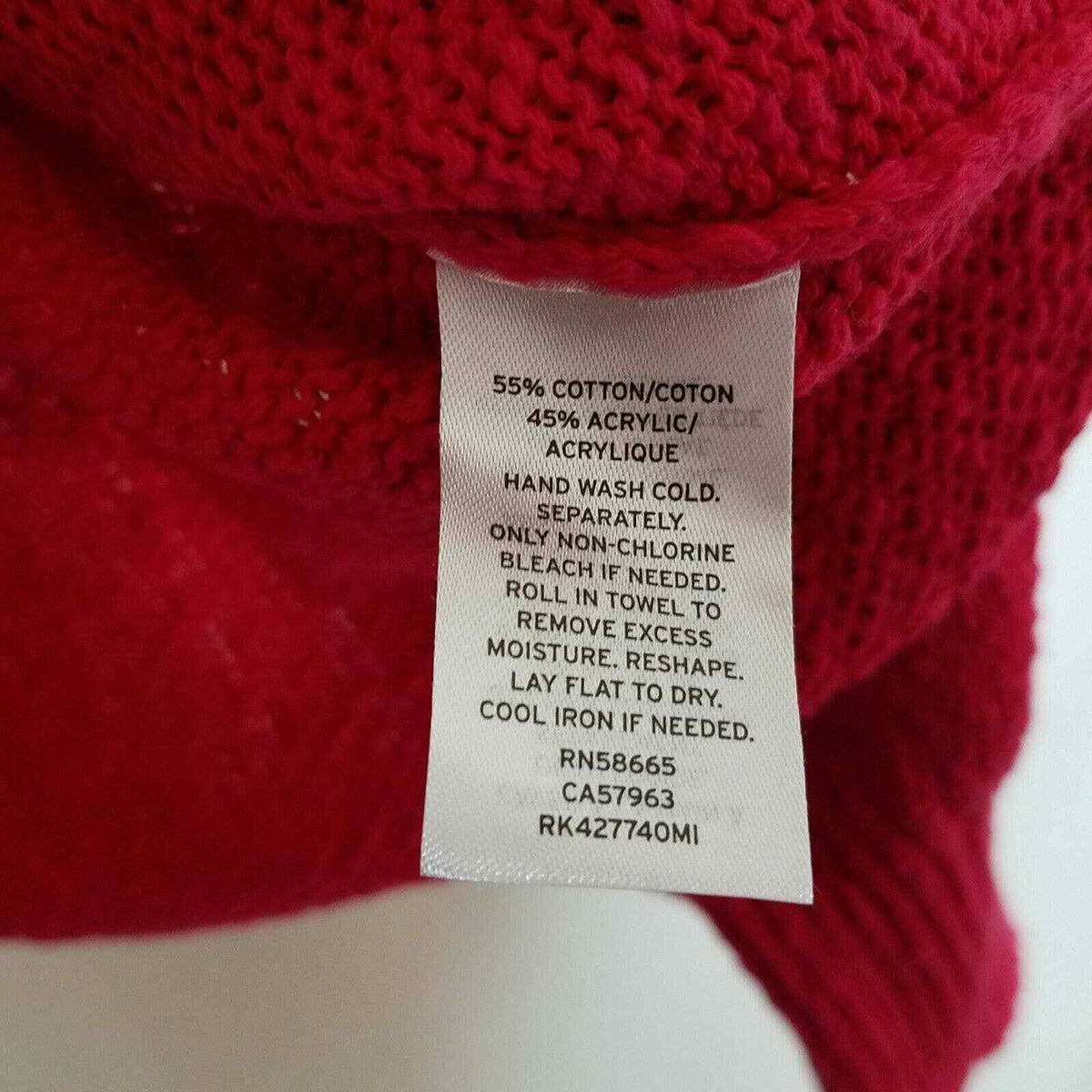 Abound Red Potion MEDIUM NEW Drop Shoulder Crew Neck sweater rolled hem soft