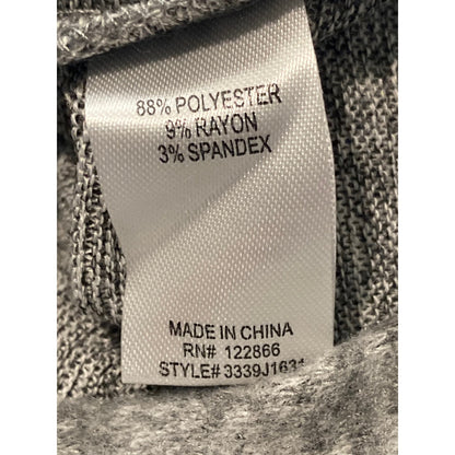 NWT Status by Chenault Ultra Soft Center Seam Cowl Sweater Sz Small Pearl Grey