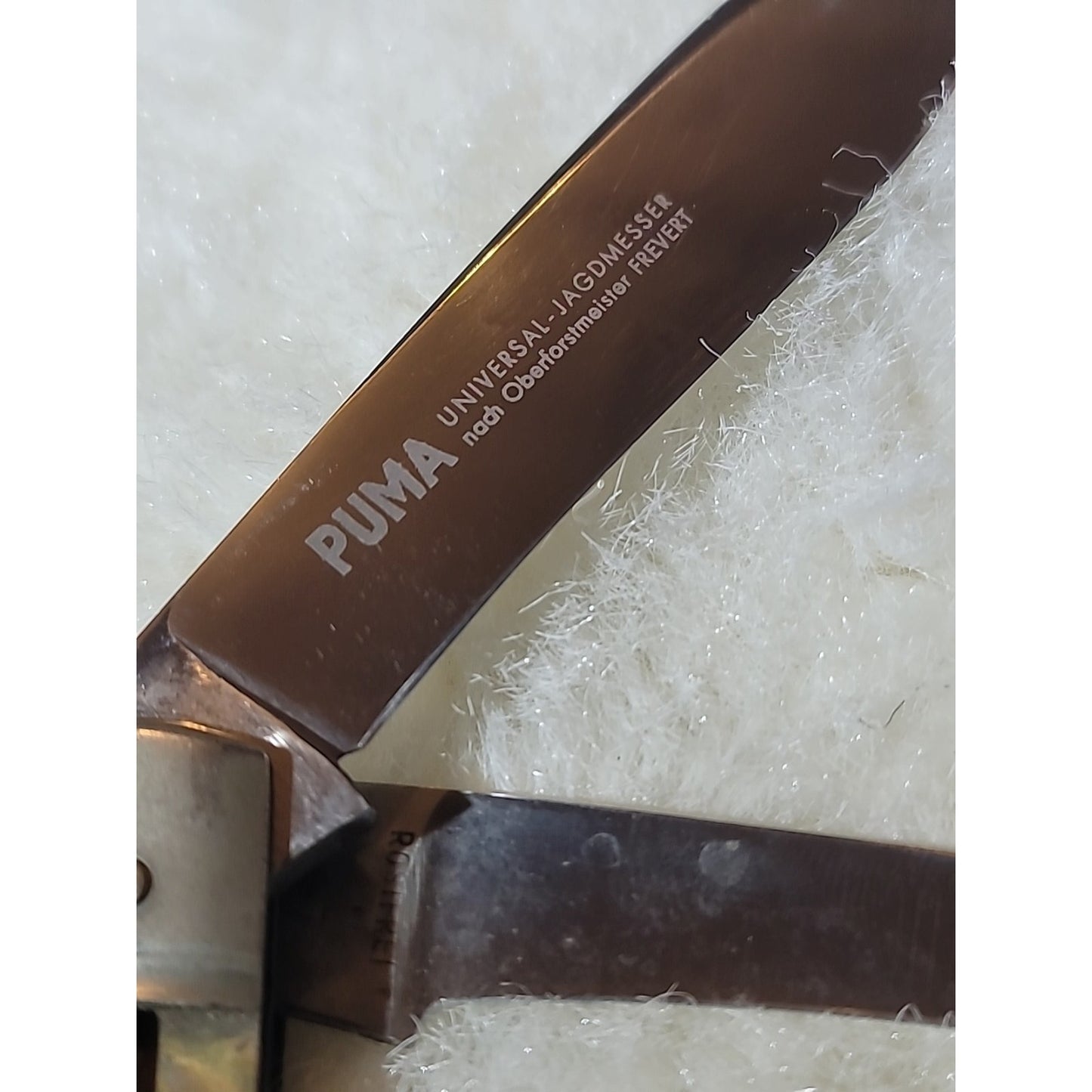 Vintage Puma 959 Jagdmesser Knife With Nice Stag Handle MULTIUSE TOOLS saw Blade