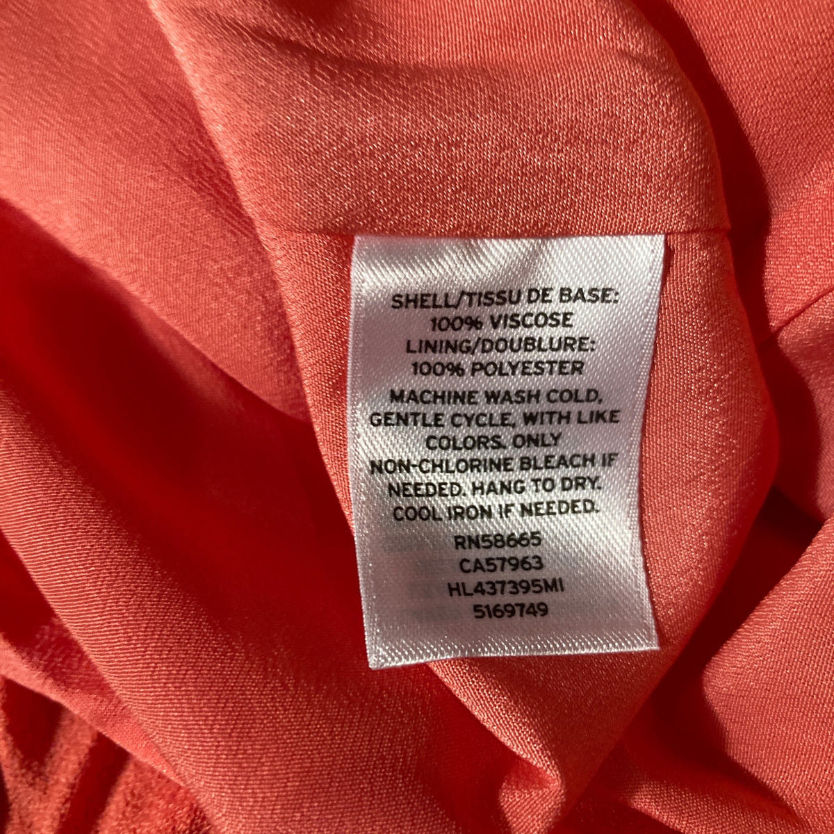 Chelsea 28 Twist Front Midi Dress Large Coral Rose NEW V-Neck Flutter Sleeves