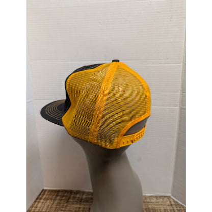 Vintage In-Fisherman Bumblebee Black Gold Mesh Trucker Snapback Hat Kproducts
