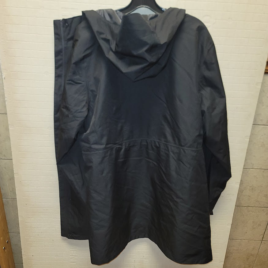 Swiss Tech 1X 16W-18W 3-in-1 Jacket Waterproof travel Coat Hooded Full Zip Black
