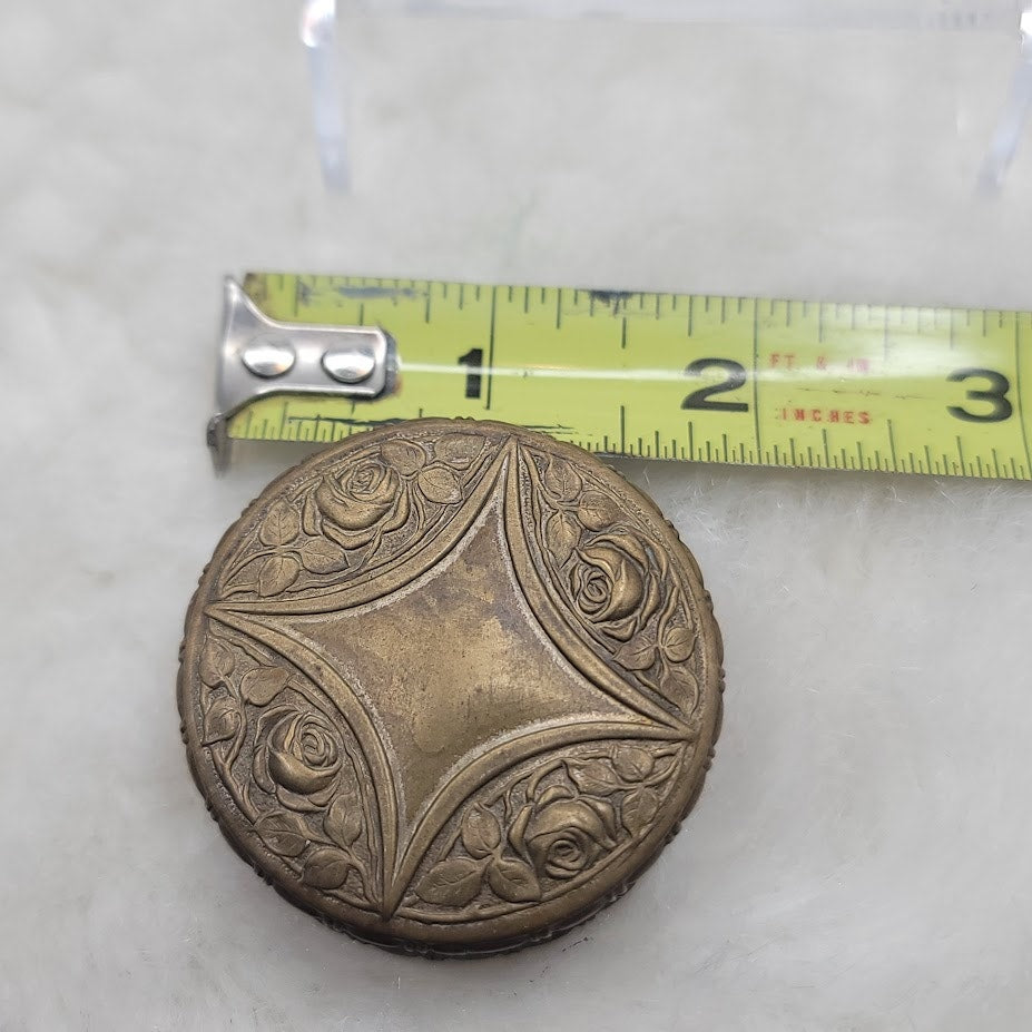 Vintage Guido Galbiati Italy Bee Hallmark Embossed Brass Trinket Box MCM Milan