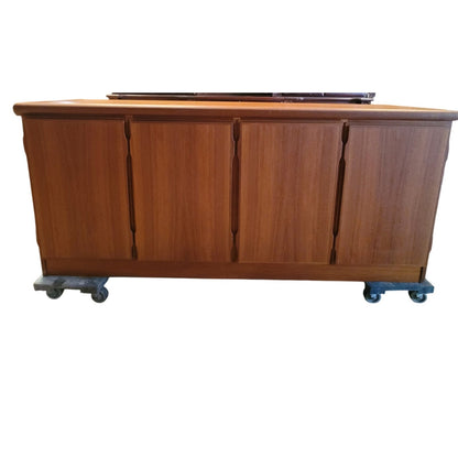 SECONDHAND SANDIES: French provincial white ebony top TV stand dresser credenza buffet