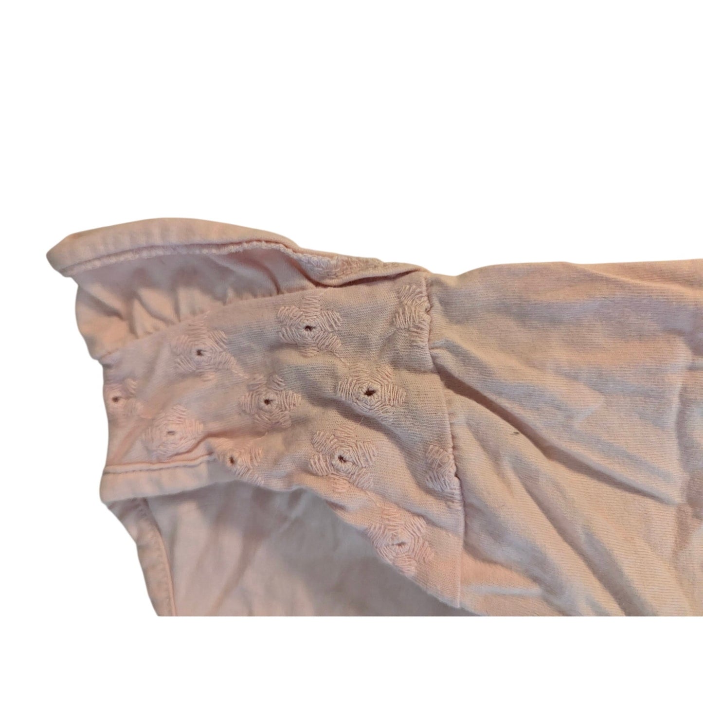 Carter's Baby Girl Pink Eyelet Trim Sleeveless Bodysuit Size 18 Month One Piece