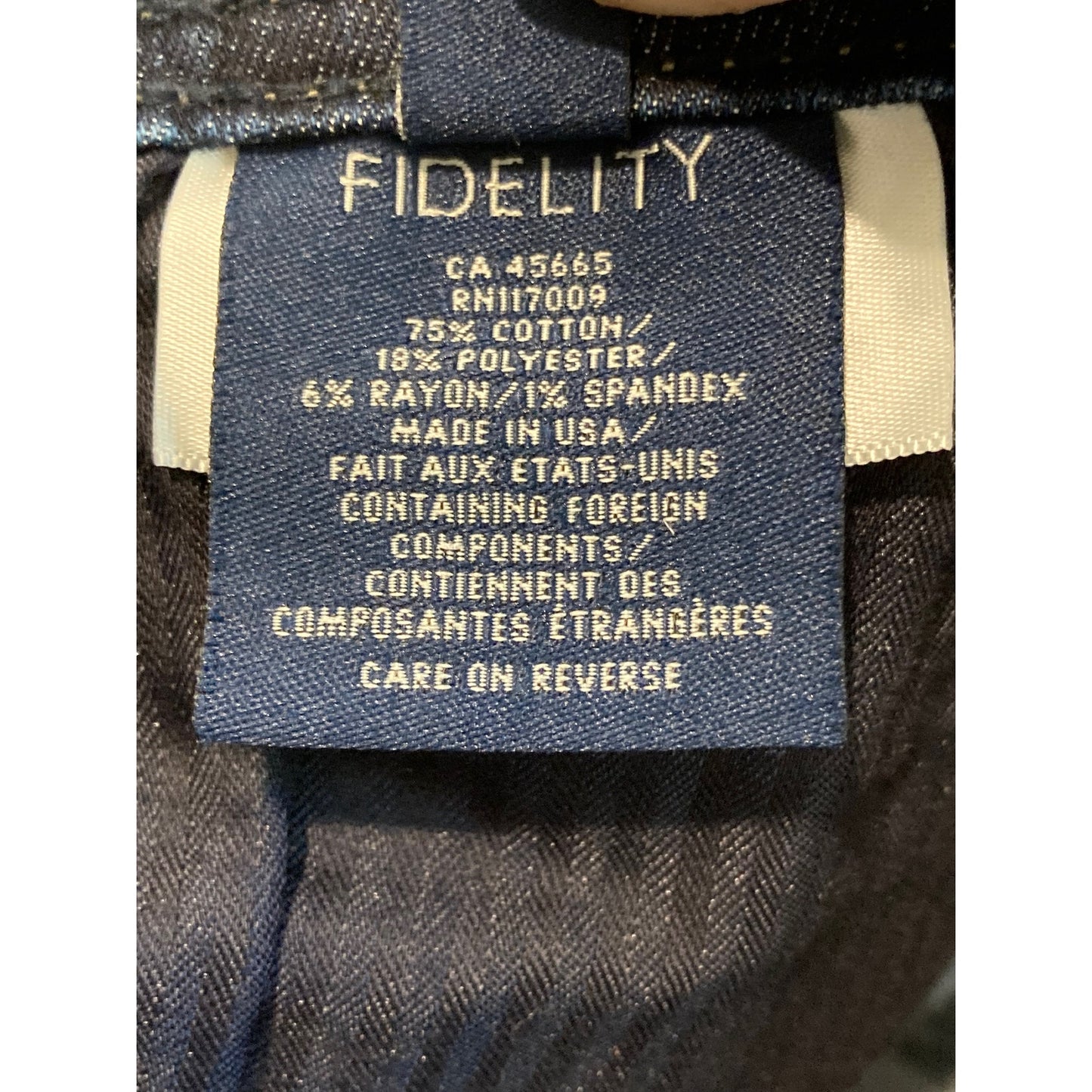 Fidelity Denim Jimmy Slim Straight Leg Jeans 34x31 Empirical Blue NWT USA Made