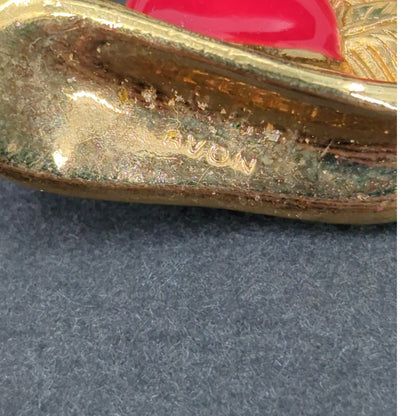 Vintage Avon Red Hat Red Shoes Purses 9 Charm Fashion BRACELET
