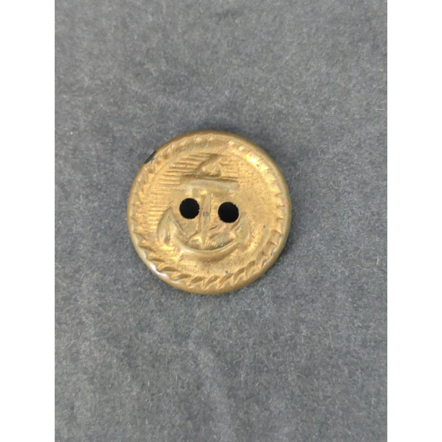 LOT Y of 10 Antique Vintage Victorian Brass Mixed Materials Buttons ESTATE FIND