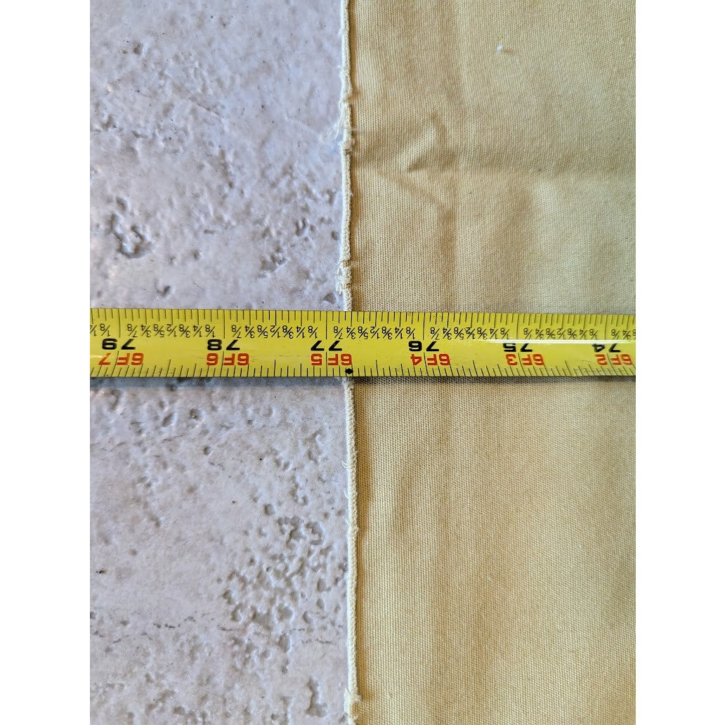 Vintage HARVEST gold oblong rectangle tablecloth 77" x 58.6" rolled edge