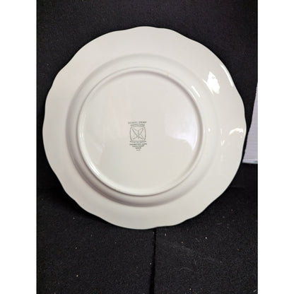 Sears Country French Ironstone Dinner Plate Vintage Cottage Floral Ceramic Dish