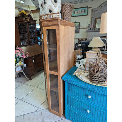 SECONDHAND SANDIES: WOOD CORNER CABINET