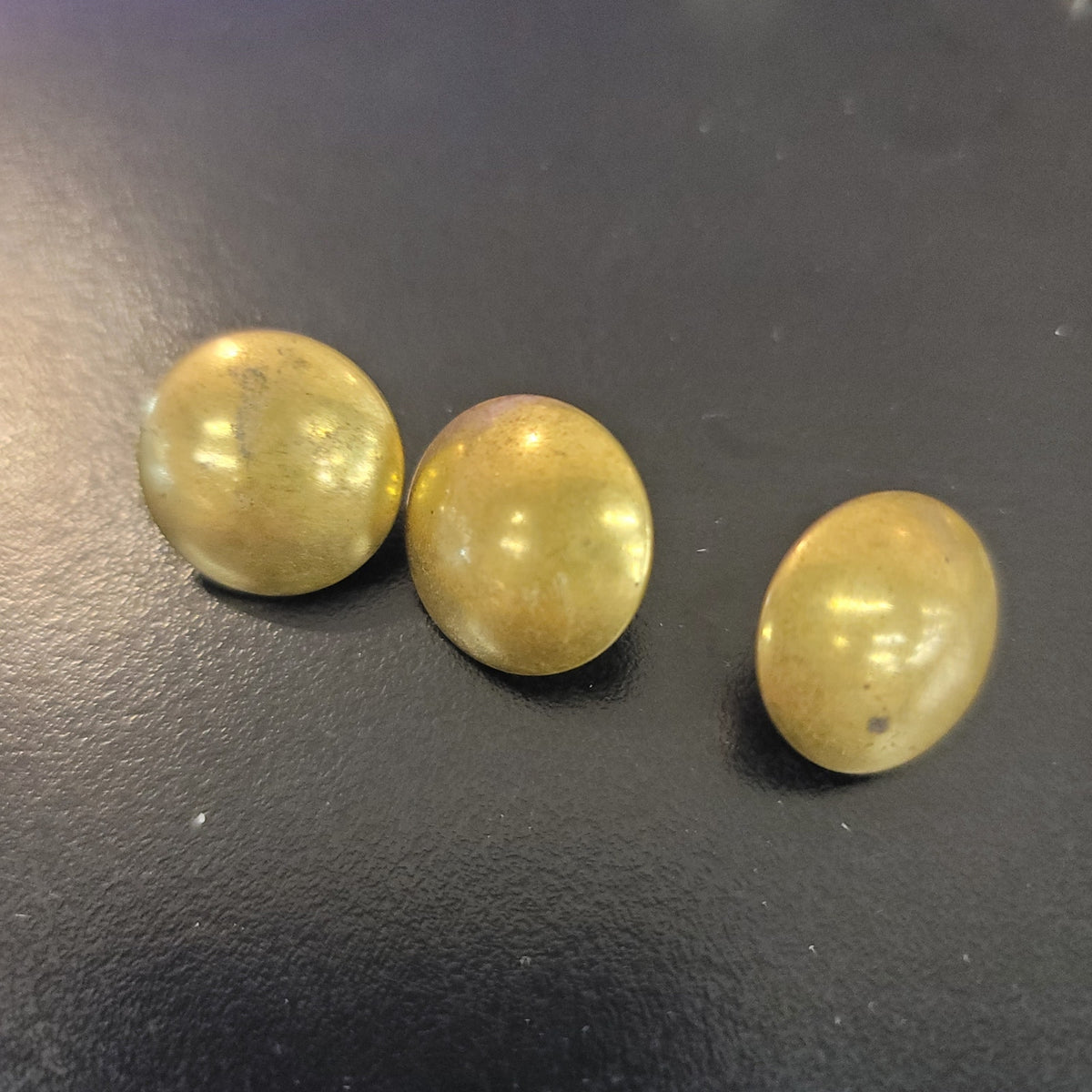 Set of 3 Antique H.B. & Cie Paris Gilt Brass Ball Buttons French Military Hussar