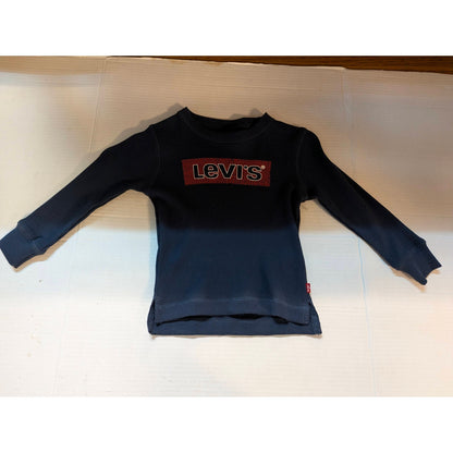 Streetwear Levi's Toddler Boys Black Long Sleeve Embroidered Logo Shirt NWT 2T