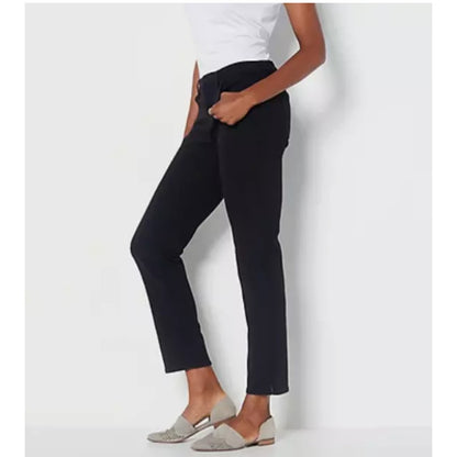 NYDJ Women's Jeans Black Size 4 NEW curves 360 black ankle slim straight jeans