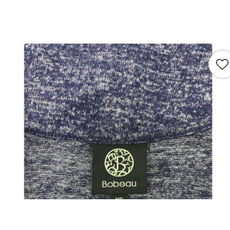 Bobeau Cardigan Large Faded denim stars Womens Open front NEW casual lightweight