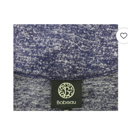 Bobeau Cardigan Large Faded denim stars Womens Open front NEW casual lightweight