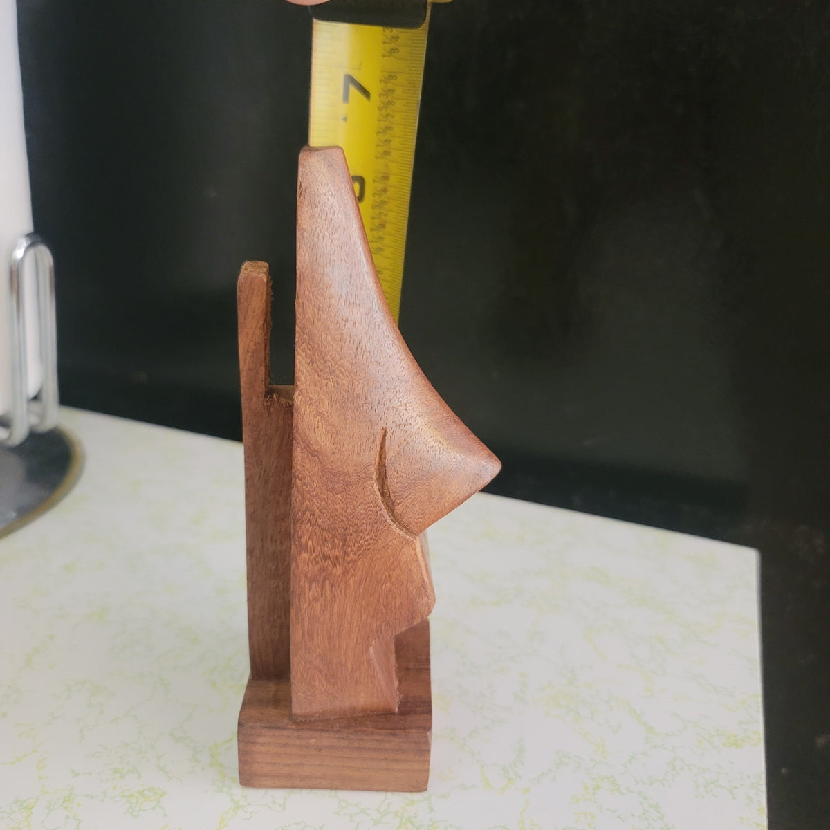 Nose Shaped Wooden Glasses Rest Holder Storage Funny Statue Face Wood Handmade