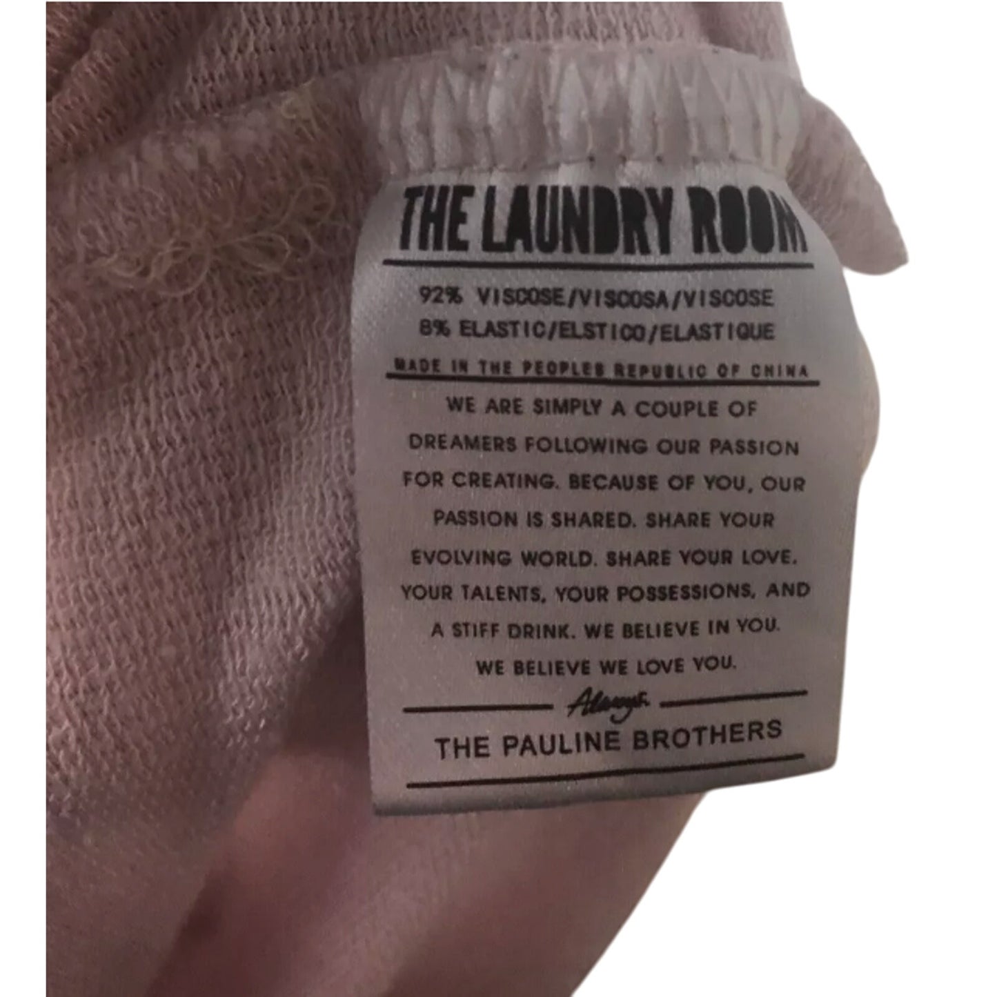 The Laundry Room Womens Size Large Pink Long Sleeve SweatShirt
