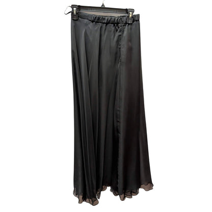 Vintage After Dark Black Chiffon Maxi Skirt 4 Petite Whimsigoth Gothic Vintage