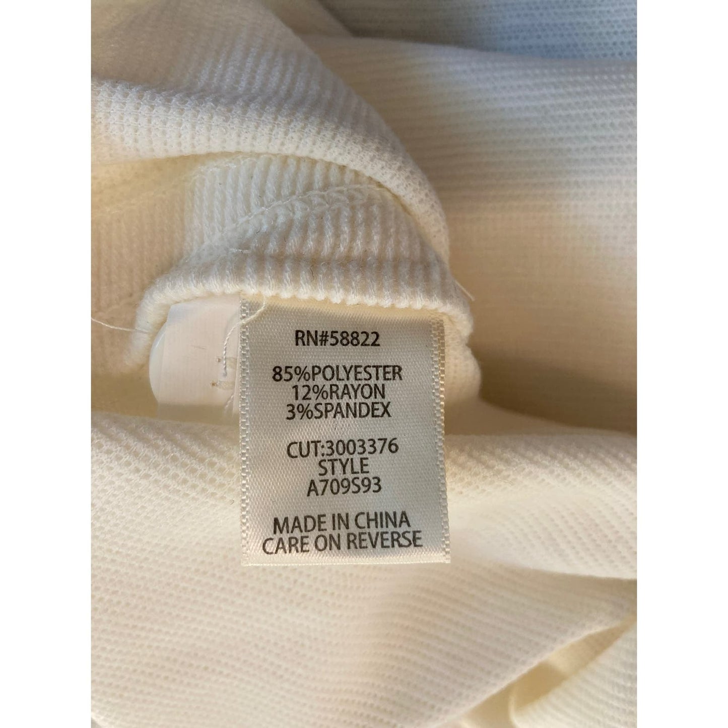 Max Studio Button Shoulder Mock Neck Pullover Top Sz XL/Extra Large in Cream NWT