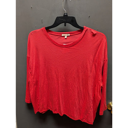 Sundry casual Tee Shirt T-shirt Red long sleeve Size Large (3) oversized NEW