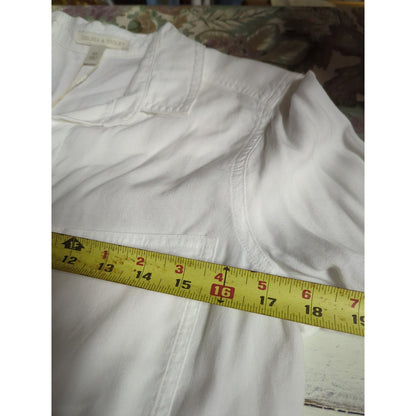 NWT Chelsea & Violet White Button Down Shirt Extra Small Classic Collar