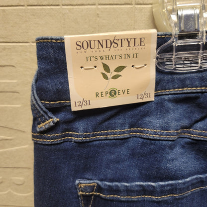 Soundstyle Womens Jamie Ankle Skinny Jeans 12/31 slim and sleek New button fly