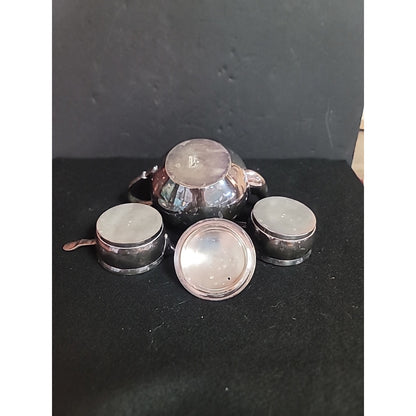 Restoration Hardware Raj Teapot British Empire Stacked SILVERPLATE