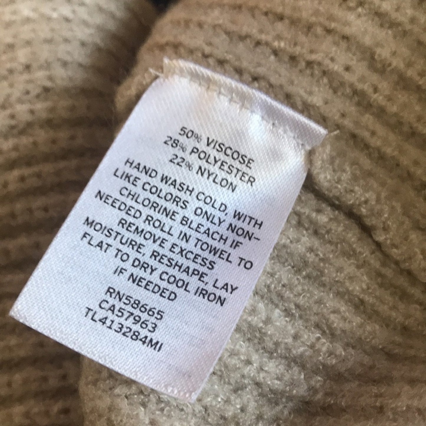 Leith NEW Beige Dolman Sleeve Long Cardigan LARGE Open front cozy
