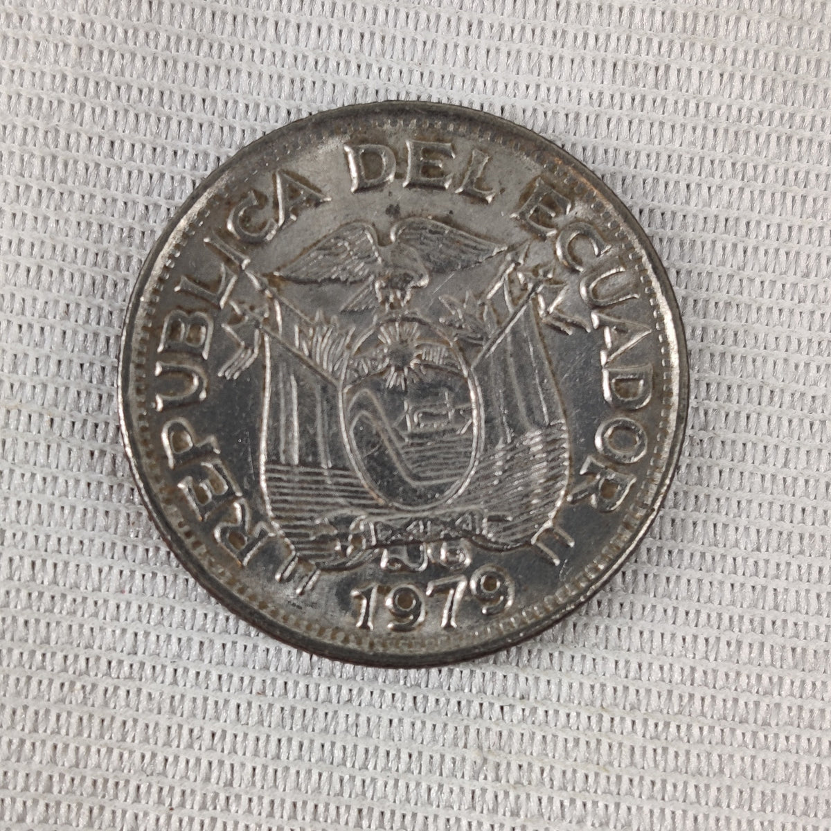 Ecuador 1 Sucre 1979 Nickel Clad Steel Coins Bulk Collection Lot of 13
