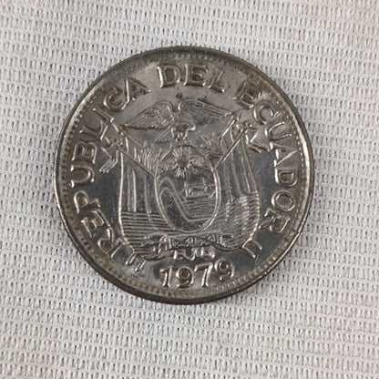 Ecuador 1 Sucre 1979 Nickel Clad Steel Coins Bulk Collection Lot of 13