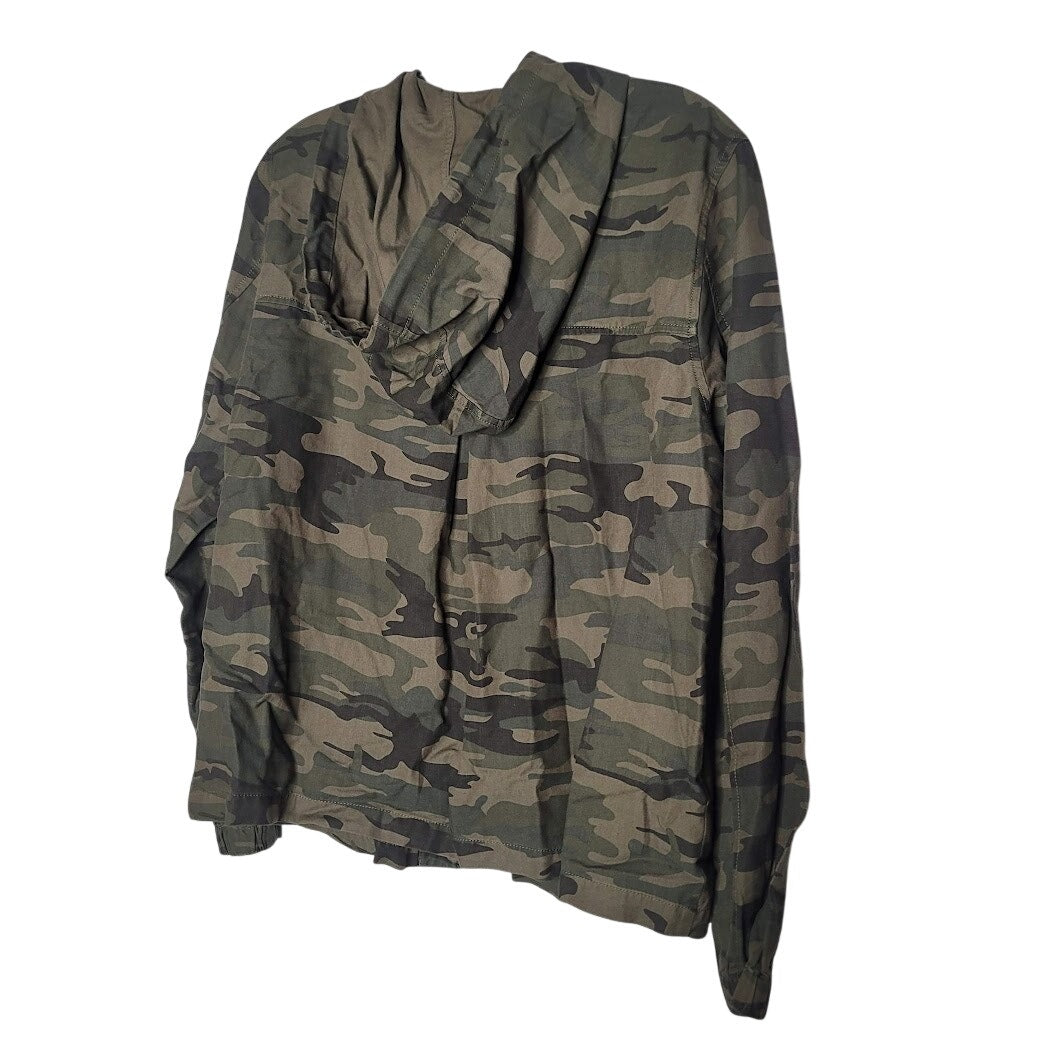 Sanctuary Camouflage Small Jacket Hoodie Jacket  Quarter Sleeve  NEW  Pockets